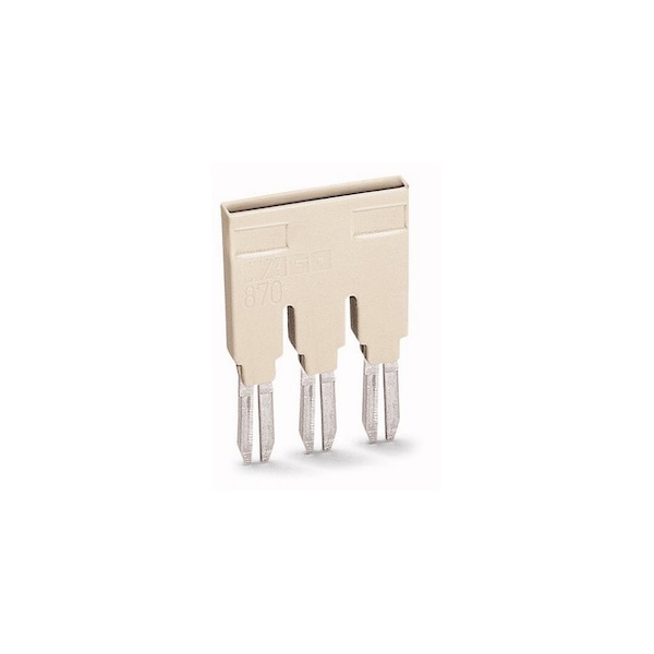 Wago TERMINAL BLOCK JUMPER, 3 POLE PUSH IN INSULATED, 870403 Zoro